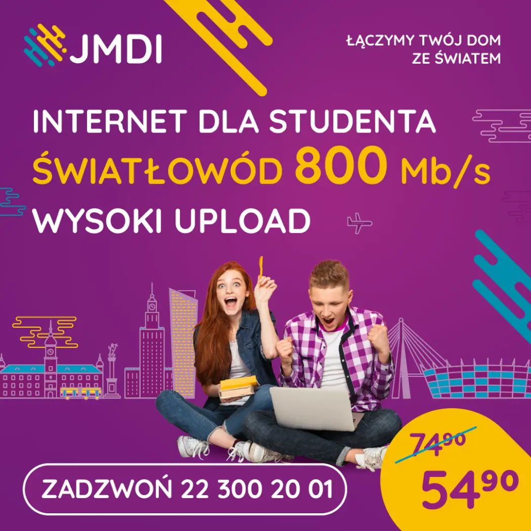 Sprawdzona oferta Internetu dla studenta