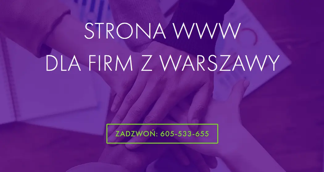 Strona www dla firm z Warszawy – jak reklamować stronę?