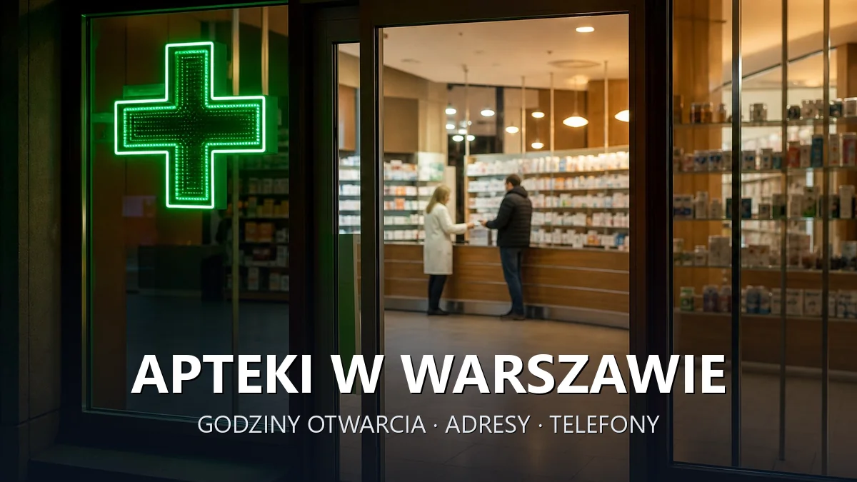 Apteki w Warszawie - godziny otwarcia i dyżury