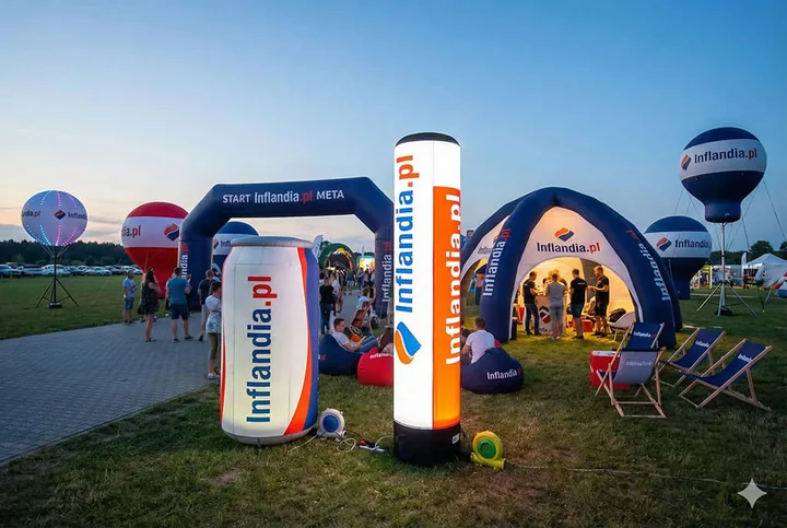 Obraz do artykułu: Jak reklama pneumatyczna stwarza profesjonalną przestrzeń na targach deweloperskich w Warszawie?