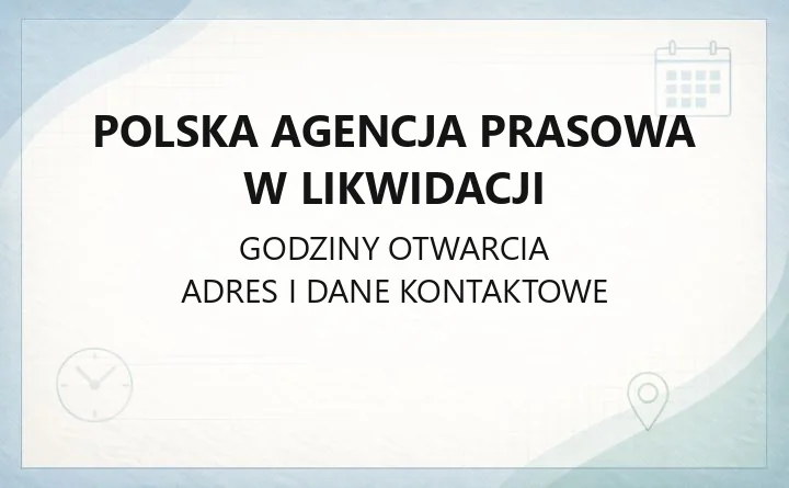 Polska Agencja Prasowa w likwidacji - kontakt, sprzedaż zdjęć i usług