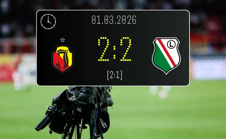 [PIŁKA NOŻNA] Jagiellonia Białystok – Legia Warszawa 2:2 w PKO BP Ekstraklasie – lider traci punkty na Chorten Arena