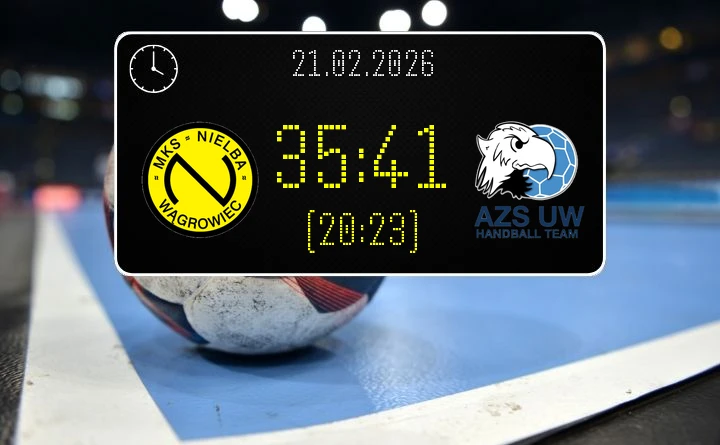 [PIŁKA RĘCZNA] Liga Centralna, kolejka 17 – MKS Nielba Wągrowiec – AZS UW Warszawa 35:41