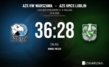 [PIŁKA RĘCZNA] AZS UW Warszawa – AZS UMCS Lublin 36:28. Mocna druga połowa w I Lidze Mężczyzn (Grupa C)