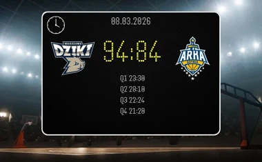 [KOSZYKÓWKA] Dziki Warszawa – AMW Arka Gdynia w Orlen Basket Lidze – gospodarze wygrywają 94:84