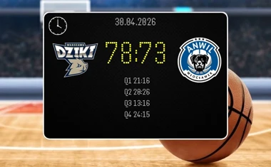 [KOSZYKÓWKA] Dziki Warszawa pokonują Anwil 78:73 w Orlen Basket Lidze i pieczętują awans do play-offów