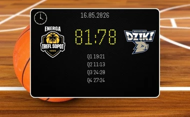 [KOSZYKÓWKA] Energa Trefl Sopot pokonała Dziki Warszawa 81:78 w Orlen Basket Lidze