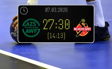 [PIŁKA RĘCZNA] KS AZS AWF Warszawa – MKS Mazur Sierpc 27:30 w I Lidze Mężczyzn (Grupa C) – bolesna porażka u siebie