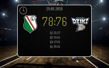 [KOSZYKÓWKA] Legia Warszawa znów lepsza od Dzików w Orlen Basket Lidze – 78:76 i już 2-0 w półfinale