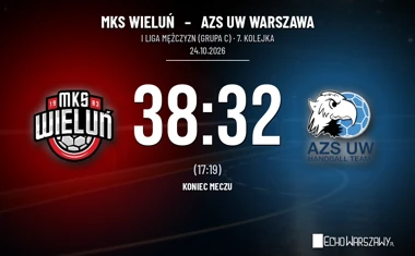 [PIŁKA RĘCZNA] MKS Wieluń – AZS UW Warszawa 38:32. I Liga Mężczyzn (Grupa C), 7. kolejka