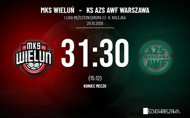 [PIŁKA RĘCZNA] MKS Wieluń – KS AZS AWF Warszawa 31:30 – rewanż gospodarzy w I Lidze Mężczyzn (Grupa C)
