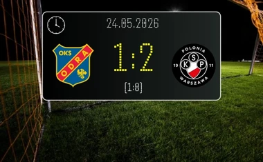 [PIŁKA NOŻNA] Betclic 1. liga – Odra Opole – Polonia Warszawa 1:2. Zjawiński w końcówce dał gościom baraże