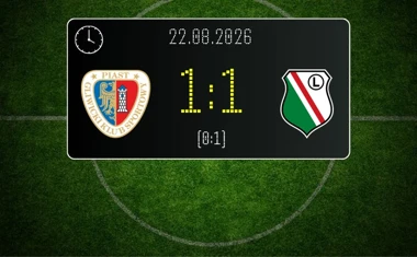 [PIŁKA NOŻNA] Piast Gliwice – Legia Warszawa 1:1 w PKO BP Ekstraklasie. Legia straciła zwycięstwo w samej końcówce