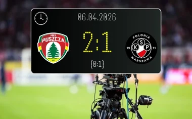 [PIŁKA NOŻNA] Betclic 1. liga: Puszcza Niepołomice – Polonia Warszawa 2:1 w Niepołomicach