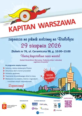 Obraz do artykułu: Kapitan Warszawa – bezpłatny piknik rodzinny na Białołęce