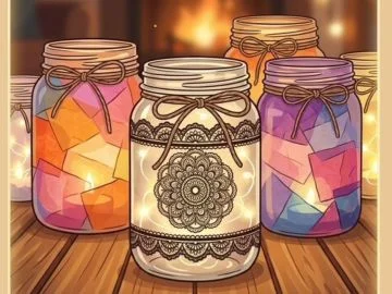 Grafika promocyjna wydarzenia Artystyczne lampiony – międzypokoleniowe warsztaty rękodzieła