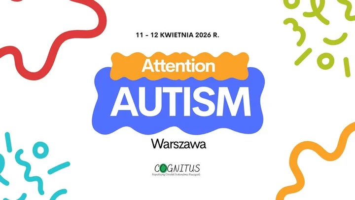 Grafika promocyjna wydarzenia Attention Autism™ – intensywne, dwudniowe szkolenie w Warszawie