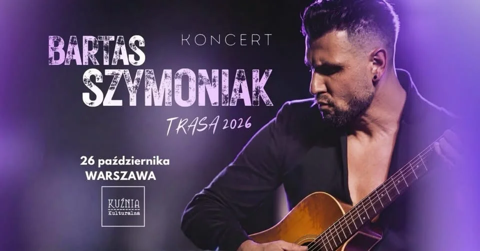 Grafika promocyjna wydarzenia Bartas Szymoniak – koncert w Wilanowie