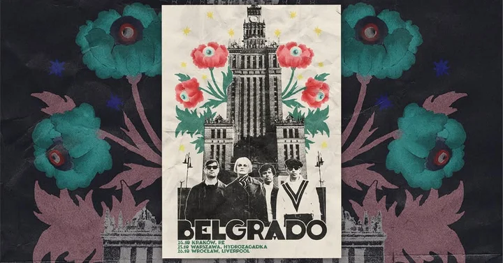 Obrazek przedstawia grafikę promocyjną wydarzenia Koncert Belgrado w klubie Hydrozagadka — Warszawa, 25 października 2025