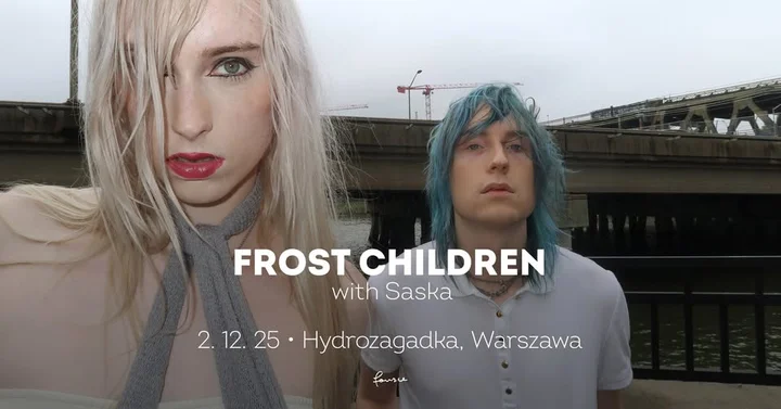 Grafika promocyjna wydarzenia Frost Children w Warszawie — Klub Hydrozagadka, 2 grudnia 2025