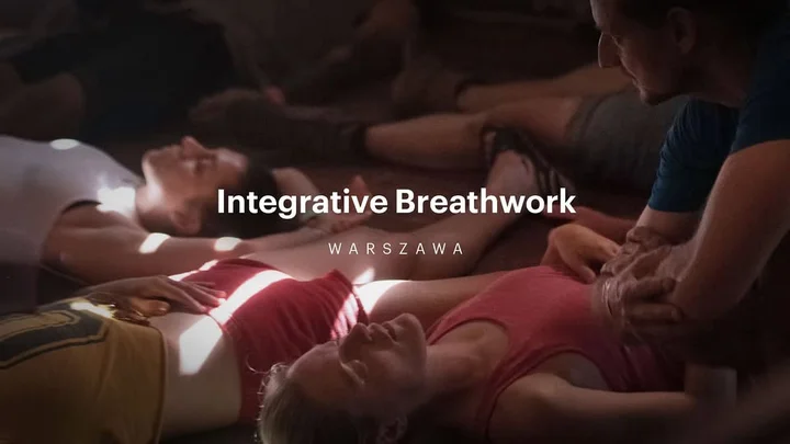 Grafika promocyjna wydarzenia Integrative Breathwork w Warszawie — sesja oddechowa z Martinem Petrusem