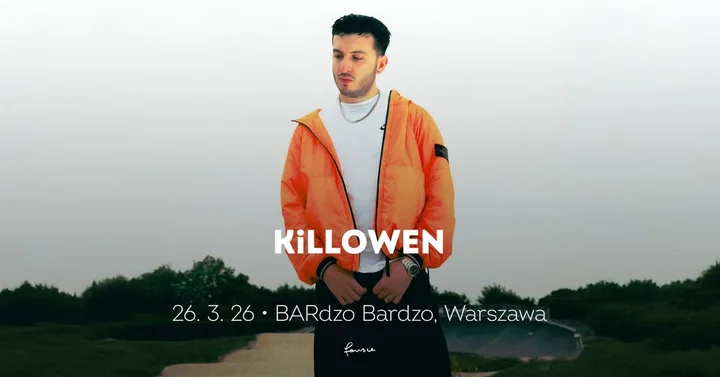 Grafika promocyjna wydarzenia KiLLOWEN w Warszawie — garage, rap i taneczne bity