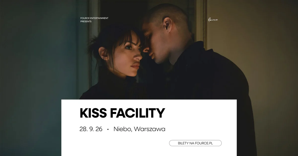 Grafika promocyjna wydarzenia Kiss Facility Warszawa koncert