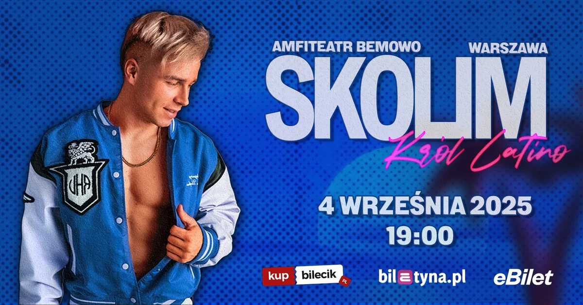Grafika promocyjna wydarzenia Koncert Skolima w Amfiteatrze Bemowo w Warszawie