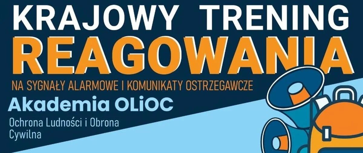Grafika promocyjna wydarzenia Krajowy Trening Reagowania Akademii OLiOC