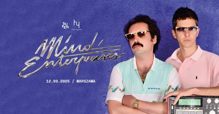 Obrazek przedstawia grafikę promocyjną wydarzenia Koncert Mind Enterprises w klubie Hydrozagadka w Warszawie