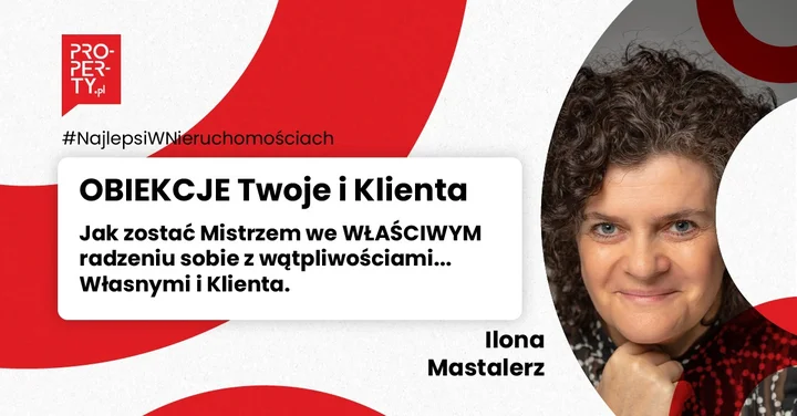 Obrazek przedstawia grafikę promocyjną wydarzenia Warsztat: jak radzić sobie z obiekcjami klientów i własnymi w sprzedaży