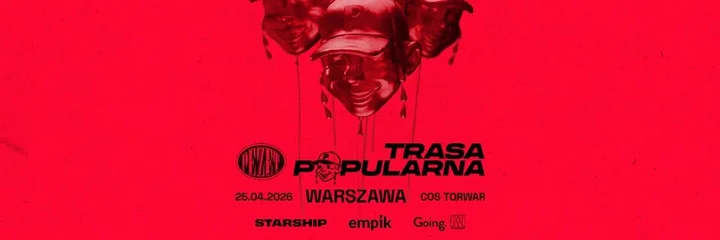 Grafika promocyjna wydarzenia Pezet – Trasa Popularna: koncert w Warszawie (25 kwietnia 2026, COS Torwar)