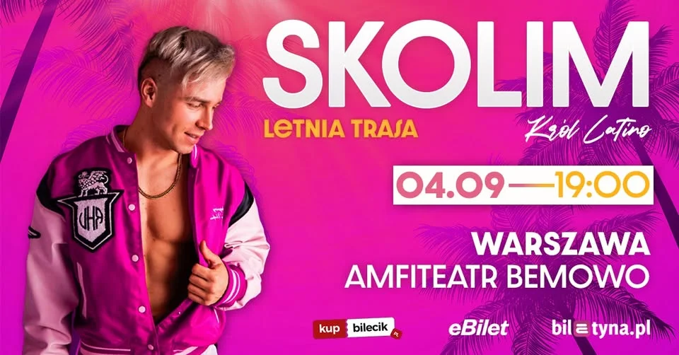 Grafika promocyjna wydarzenia SKOLIM | WARSZAWA koncert finałowy lata