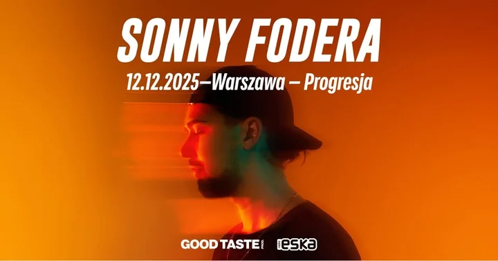 Grafika promocyjna wydarzenia Sonny Fodera w Warszawie — koncert w Progresji 12 grudnia 2025