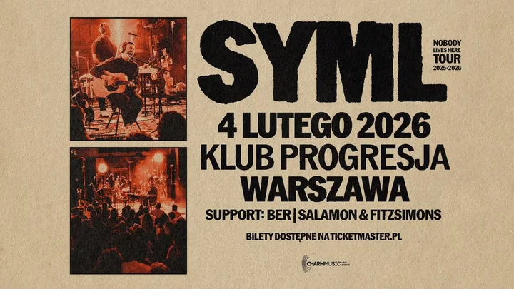 Grafika promocyjna wydarzenia SYML w Progresji (Warszawa) — 4 lutego 2026