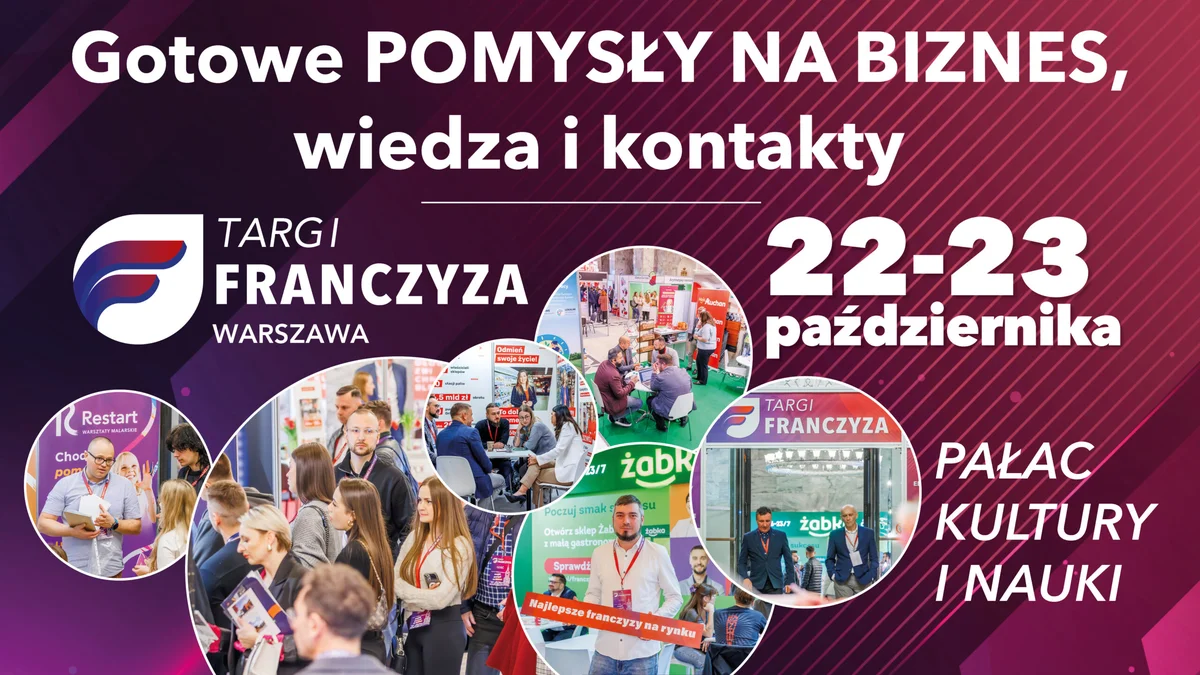 Grafika promocyjna wydarzenia Targi Franczyza