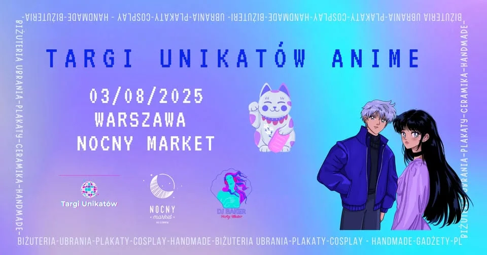 Obrazek przedstawia grafikę promocyjną wydarzenia Spotkanie miłośników japońskiej kultury w Warszawie