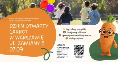 Grafika promocyjna wydarzenia Carrot Dni Otwarte Warszawa
