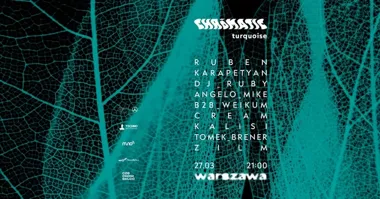 Grafika promocyjna wydarzenia CHRŌMATIC turquoise — noc progresywnego house’u w Klub Warszawa