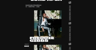 Grafika promocyjna wydarzenia Freddie Gibbs w Warszawie: koncert w Progresji