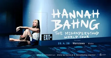 Grafika promocyjna wydarzenia hannah bahng w Warszawie — The Misunderstood World Tour