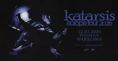 Grafika promocyjna wydarzenia KATARSIS w Progresji — koncert w Warszawie, 22 marca 2026