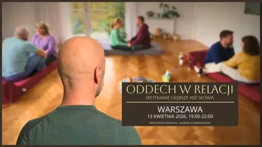 Grafika promocyjna wydarzenia ODDECH W RELACJI w Warszawie – spotkanie o bliskości, emocjach i obecności