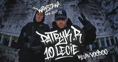 Grafika promocyjna wydarzenia PATRYKR D.REAL 10-lecie Warszawa