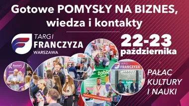 Grafika promocyjna wydarzenia Targi Franczyza