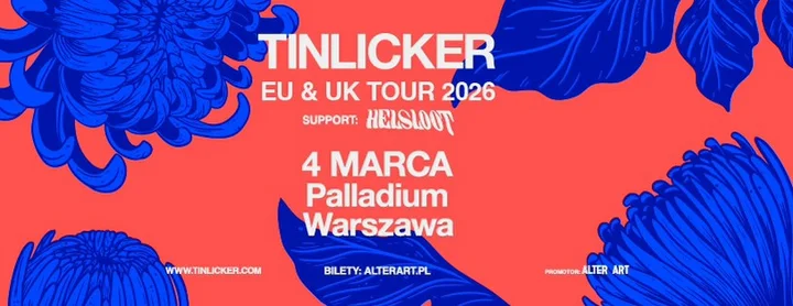 Grafika promocyjna wydarzenia Tinlicker w Warszawie — 4 marca 2026, Palladium