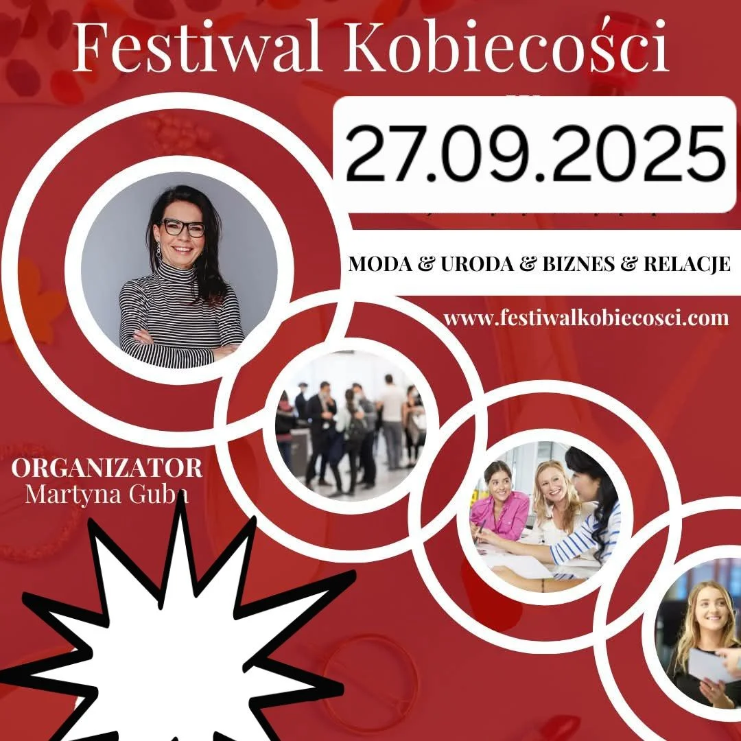 Grafika promocyjna wydarzenia Warszawski festiwal poświęcony kobiecości i rozwojowi osobistemu
