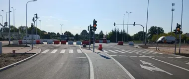 Skrzyżowanie w Michałowie-Reginowie zostanie otwarte w docelowym układzie