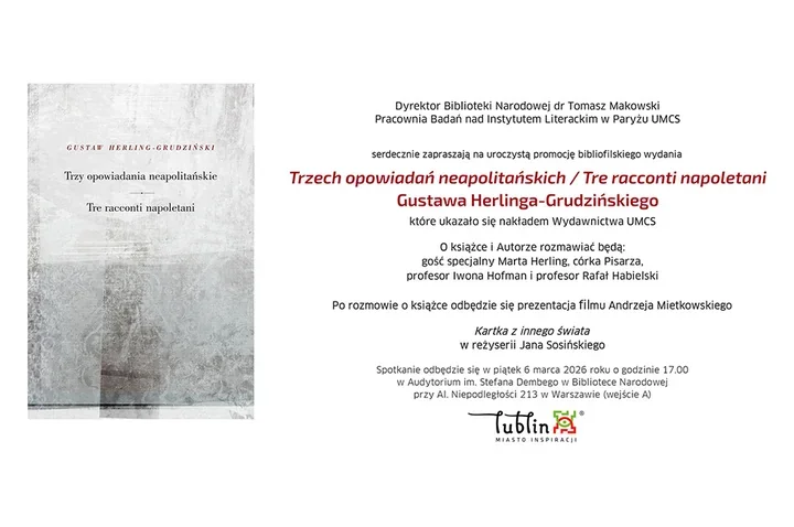 Herling z córką i film po rozmowie - promocja bibliofilskiego wydania w Bibliotece Narodowej