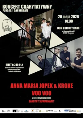 Anna Maria Jopek i Voo Voo zagrają w KADR-ze dla ludzi w kryzysie bezdomności